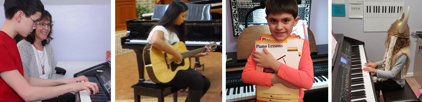 Piano, guitar and ukulele lessons
